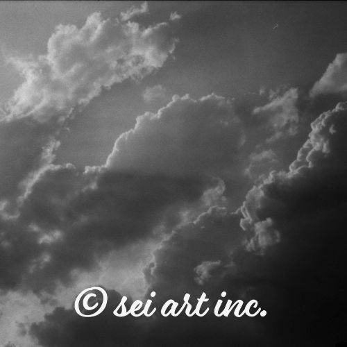 Light Rays through Clouds (B&W)