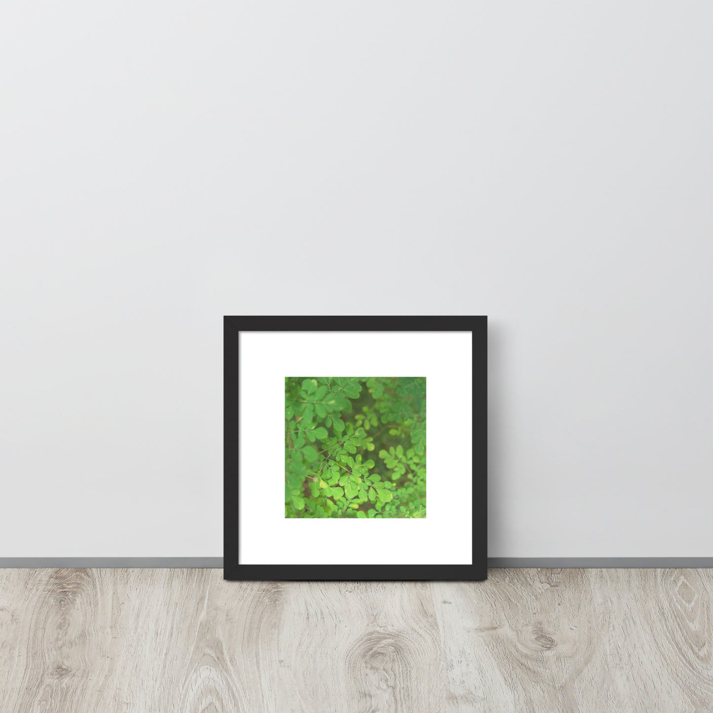 Matsukazesou Botanical Art – Framed Matte Paper Poster, Black Frame, Front View