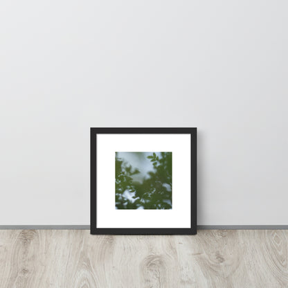 Minimalist streetwear style framed wall art in matte black, featuring a 'Tree Branches' botanical photograph. / Tree Branches 額装ポスター（ブラックフレーム）：モノクロームな枝が際立つ、モードストリート系ミニマリスト・インテリアアート。