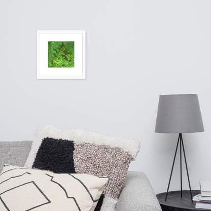Matsukazesou Botanical Art – Framed Matte Paper Poster, White Frame, Front View