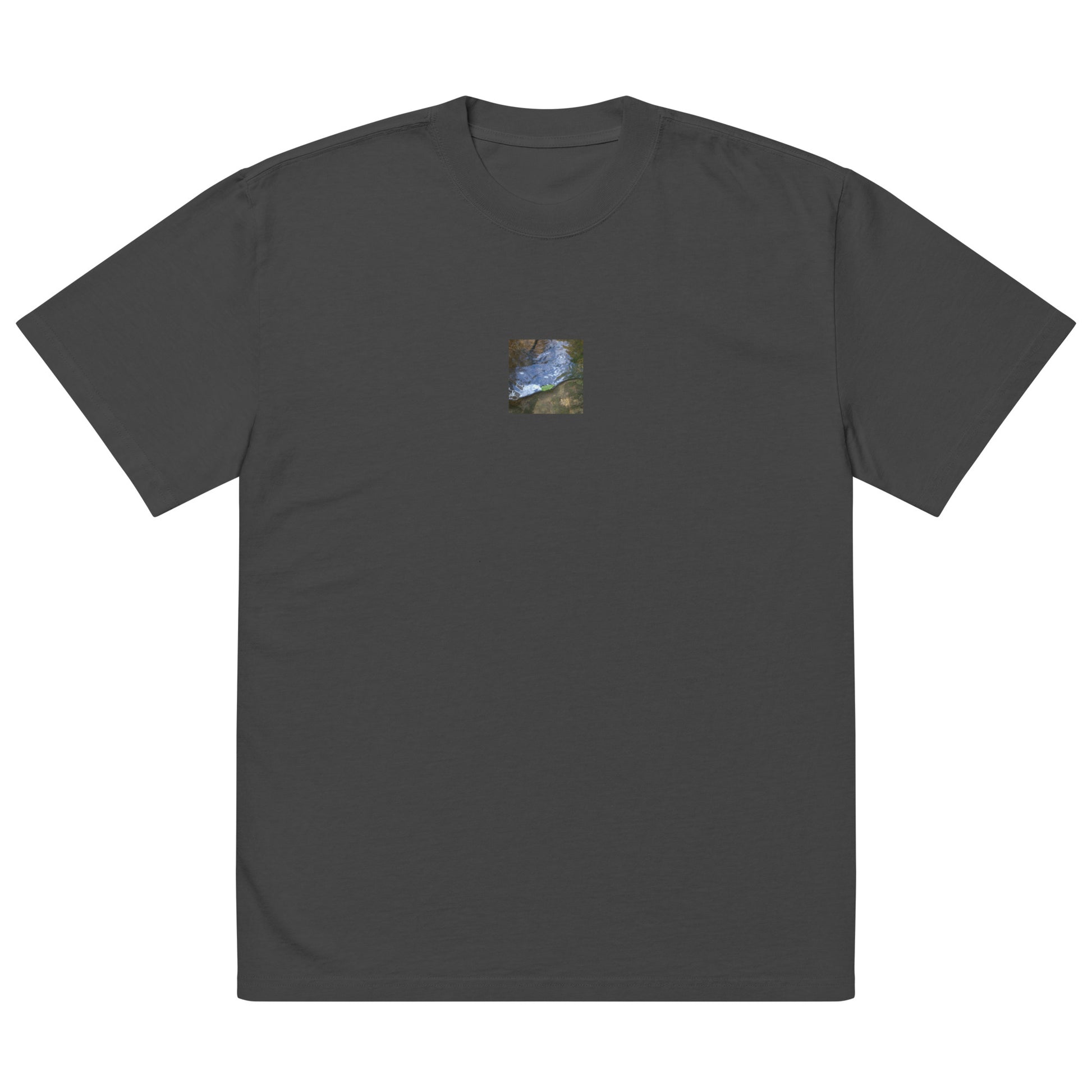Drifted Leaf - Oversized Faded T-Shirt Faded Black