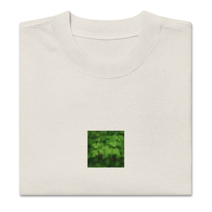 Faded bone unisex oversized shirt with black and white plants graphic – seiartinc
