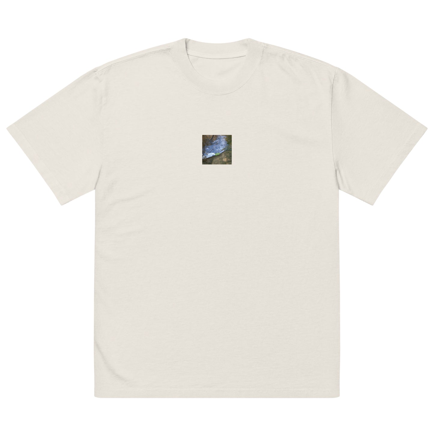 Drifted Leaf - Oversized Faded T-Shirt Faded Bone