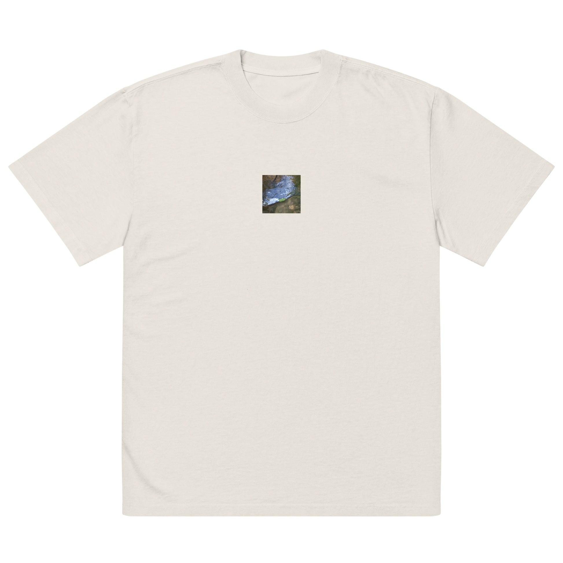 Drifted Leaf - Oversized Faded T-Shirt Faded Bone