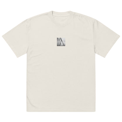 Swing (B&W) Oversized Faded T-Shirt, faded bone