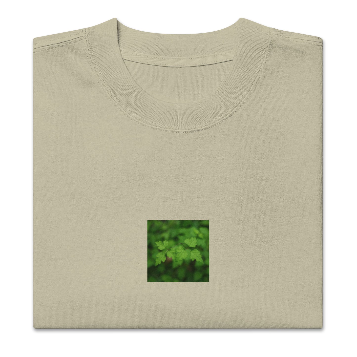 Faded eucalyptus unisex oversized shirt with black and white plants graphic – seiartinc
