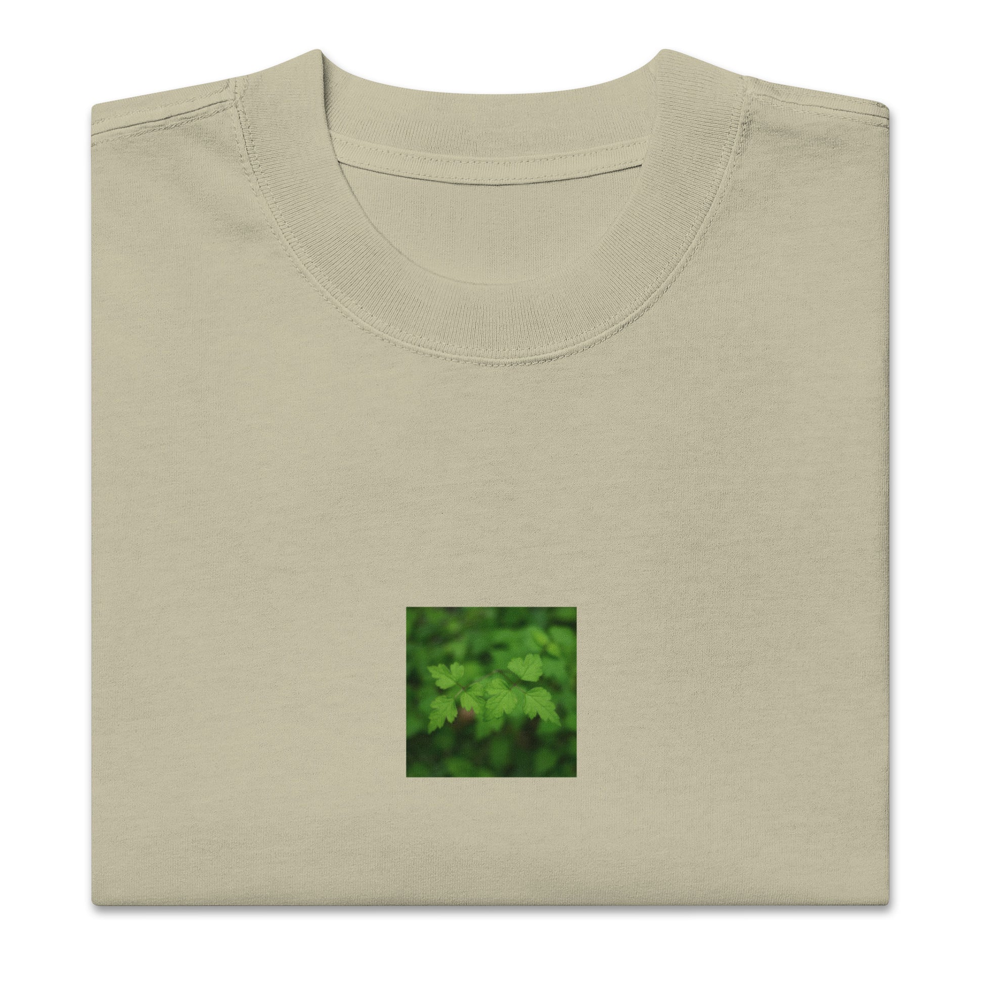 Faded eucalyptus unisex oversized shirt with black and white plants graphic – seiartinc
