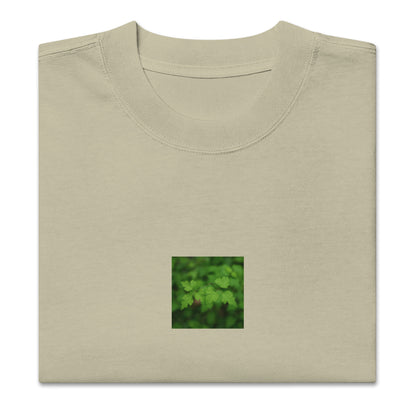 Faded eucalyptus unisex oversized shirt with black and white plants graphic – seiartinc
