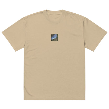 Drifted Leaf - Oversized Faded T-Shirt Faded Khaki