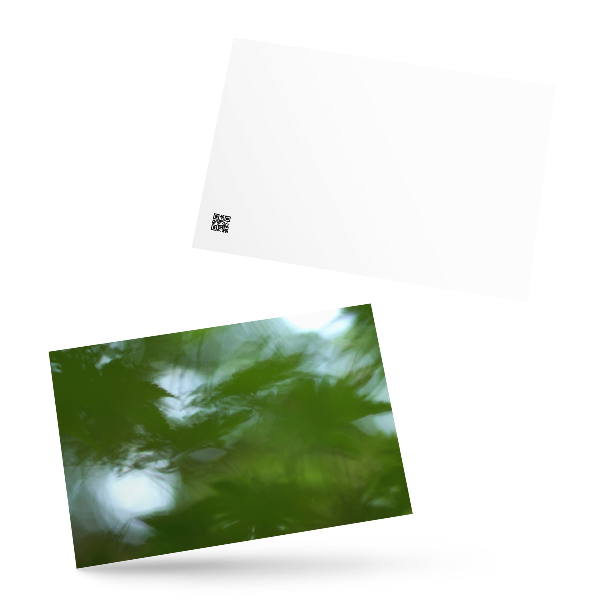 Maple Abstraction Botanical Art – Premium Matte Postcard 4x6, Lifestyle View