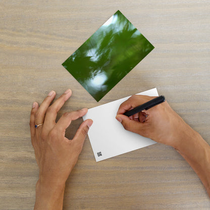 Maple Abstraction Botanical Art – Premium Matte Postcard 4x6, Lifestyle View