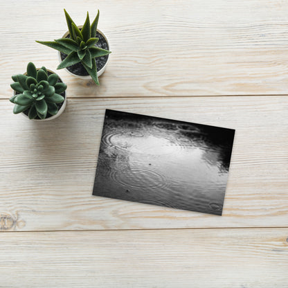 Ripples (B&W) - Postcard Front View