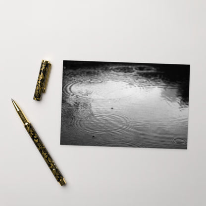 Ripples (B&W) - Postcard Front View