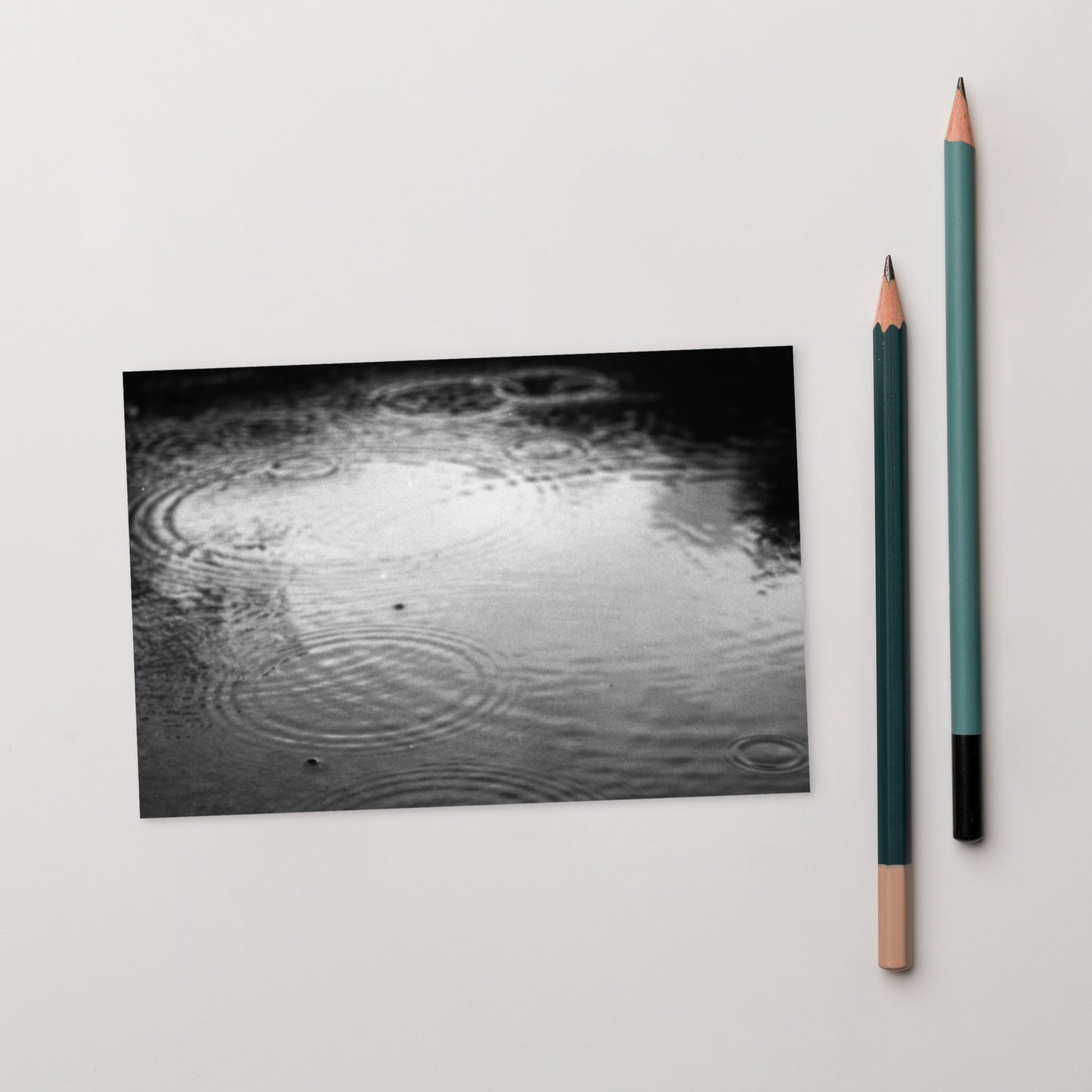 Ripples (B&W) - Postcard Front View
