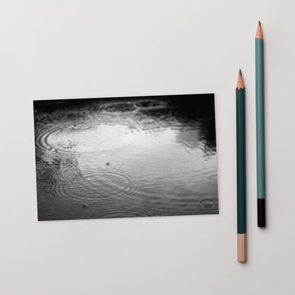 Ripples (B&W) - Postcard Front View
