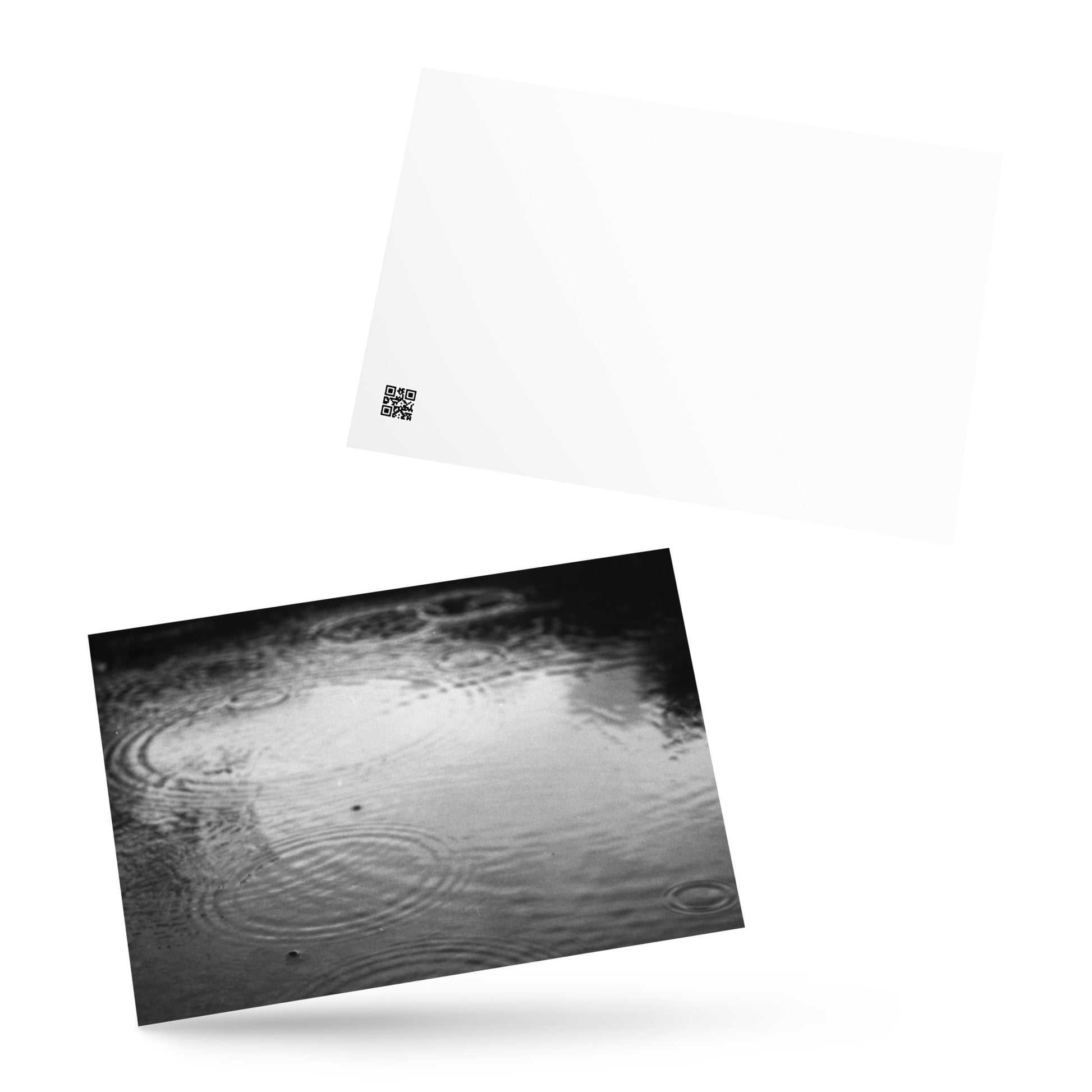 Ripples (B&W) - Postcard Front View