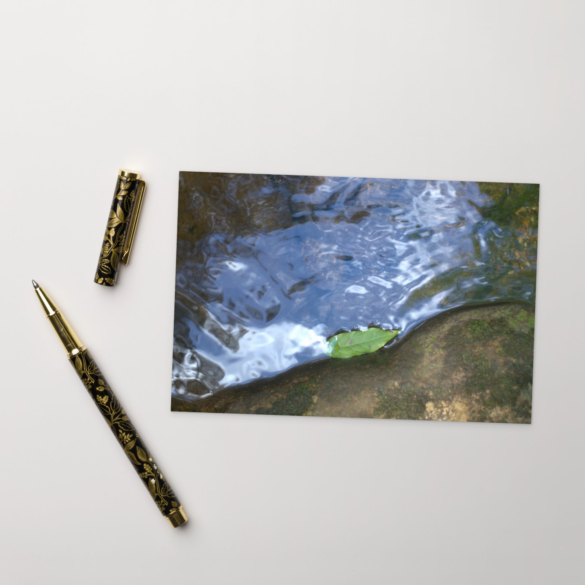 Drifted Leaf - Postcard front view