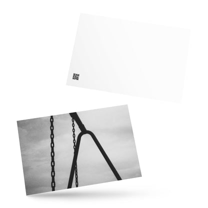 Swing (B&W) Postcard, front view