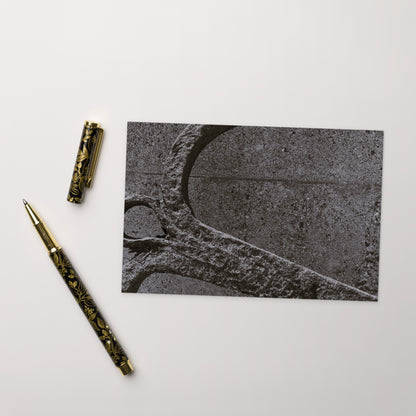Minimalist art postcard featuring the 'Anchor (B&W)' photo art. / ポストカード：「アンカー（錨・モノクロ）」のフォトアートを配したミニマリストデザイン。
