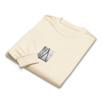 Swing (B&W) Premium Heavyweight Long Sleeve Shirt, ecru
