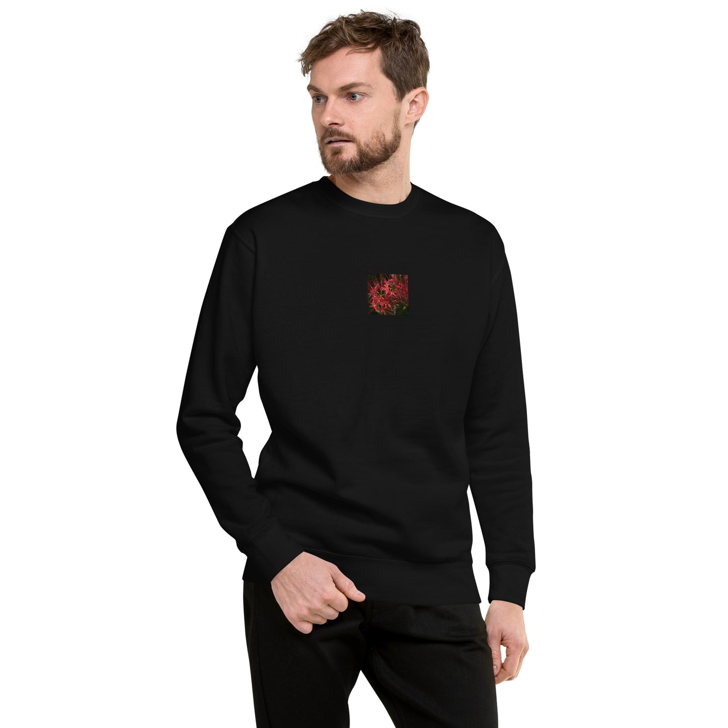 Red Spider Lily Unisex Premium Sweatshirt, black