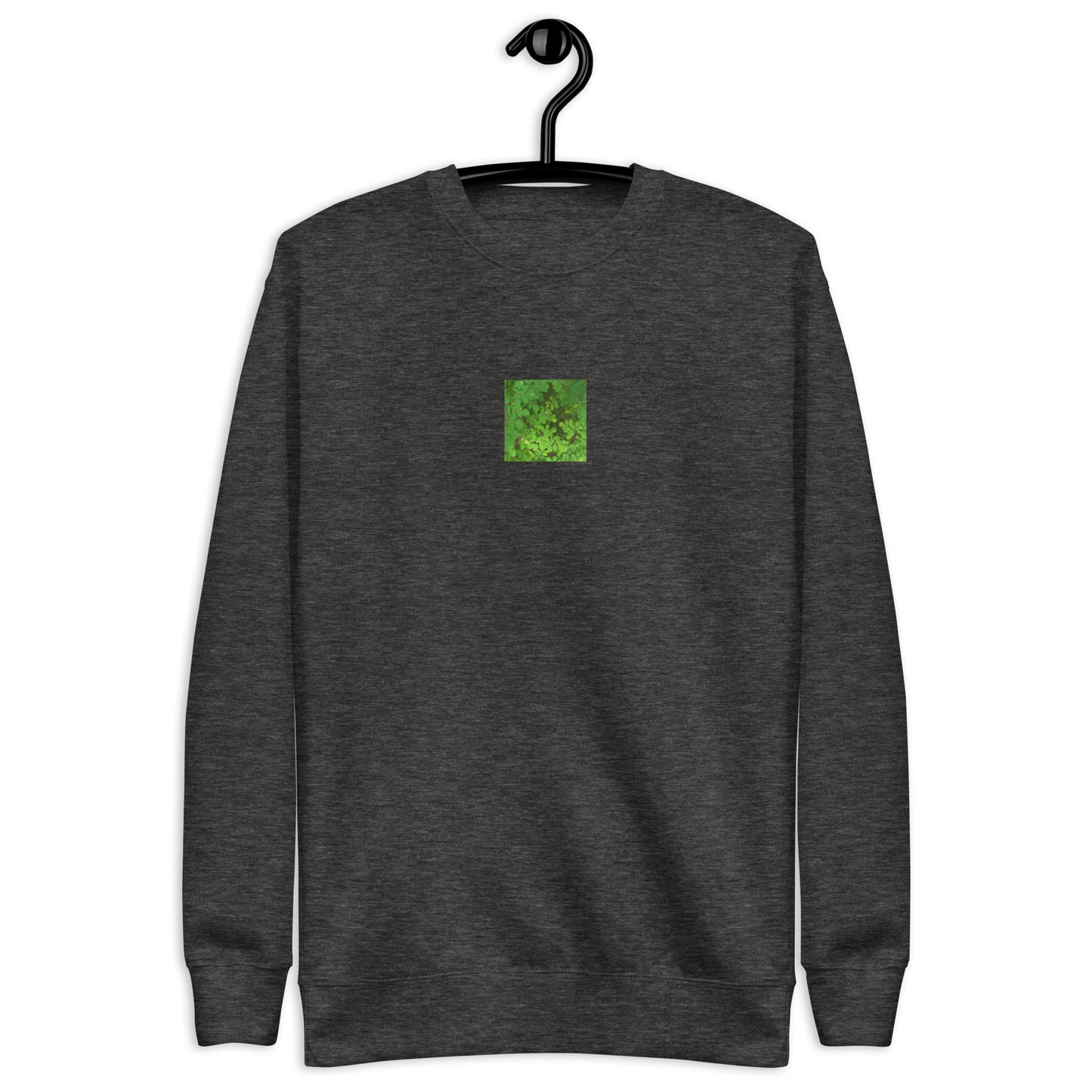 Matsukazesou Botanical Art – Unisex Premium Sweatshirt, Charcoal Heather, Front View