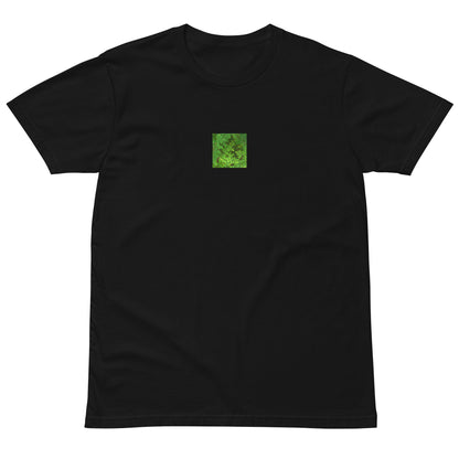 Matsukazesou Botanical Art – Unisex Premium T-Shirt, Black, Front View
