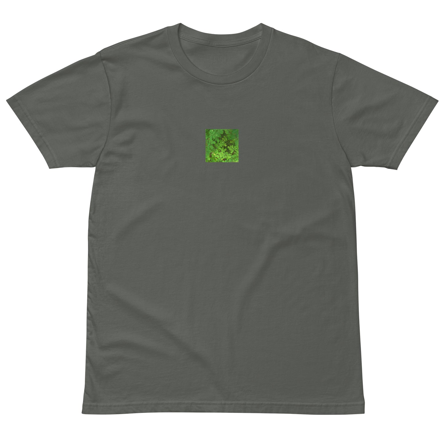 Matsukazesou Botanical Art – Unisex Premium T-Shirt, Charcoal, Front View
