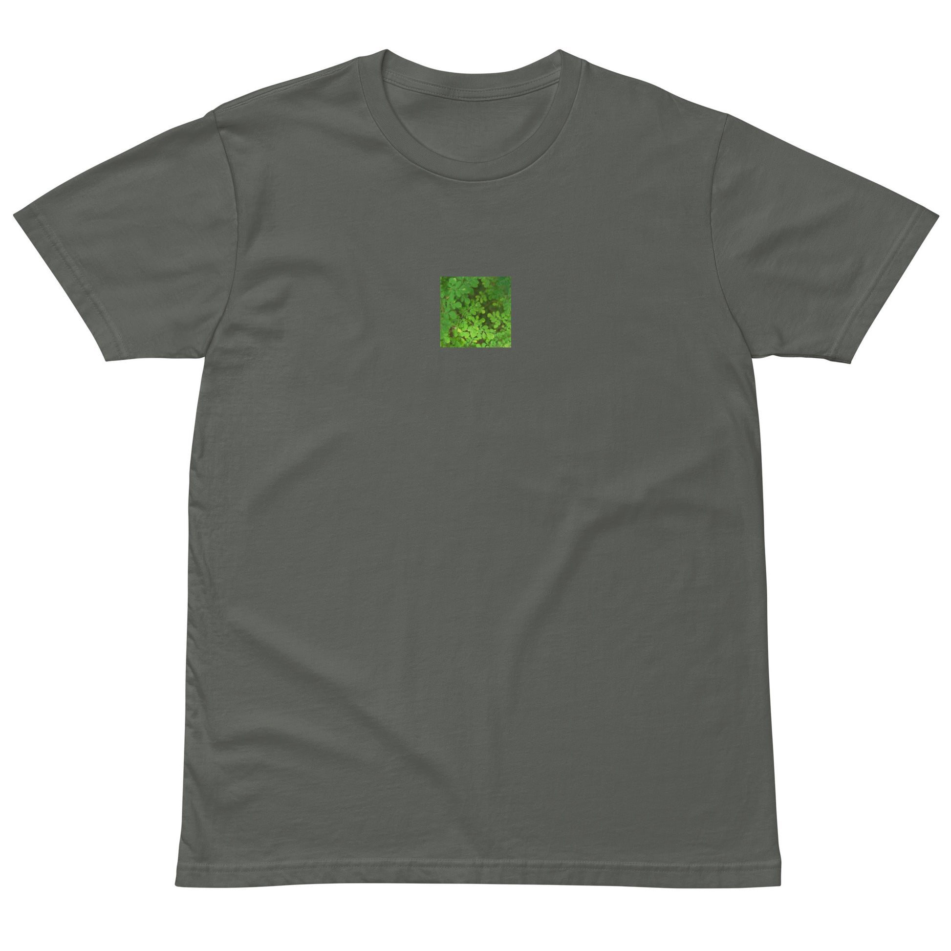 Matsukazesou Botanical Art – Unisex Premium T-Shirt, Charcoal, Front View