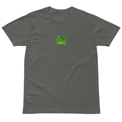 Matsukazesou Botanical Art – Unisex Premium T-Shirt, Charcoal, Front View
