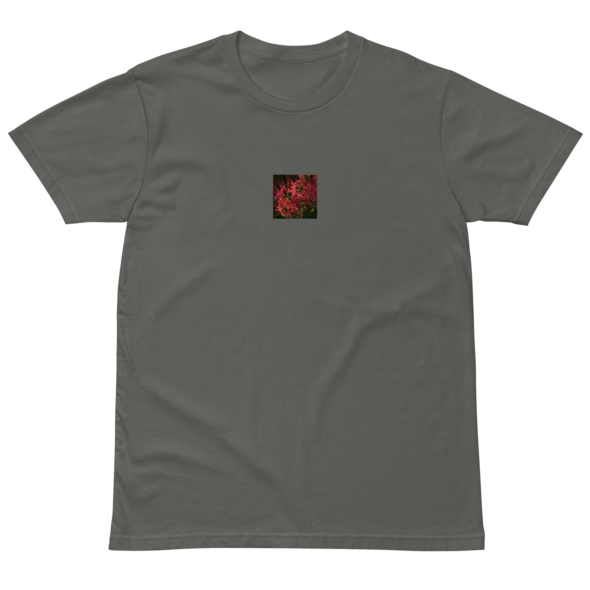 Red Spider Lily Premium T-Shirt, charcoal