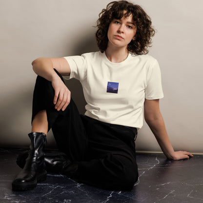 Clouds, Light, Sky - Premium T-Shirt, Natural, Front View