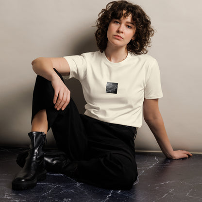 Light Rays through Clouds (B&W) - Premium T-Shirt Natural