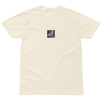 Drifted Leaf (B&W) - Premium T-Shirt Natural