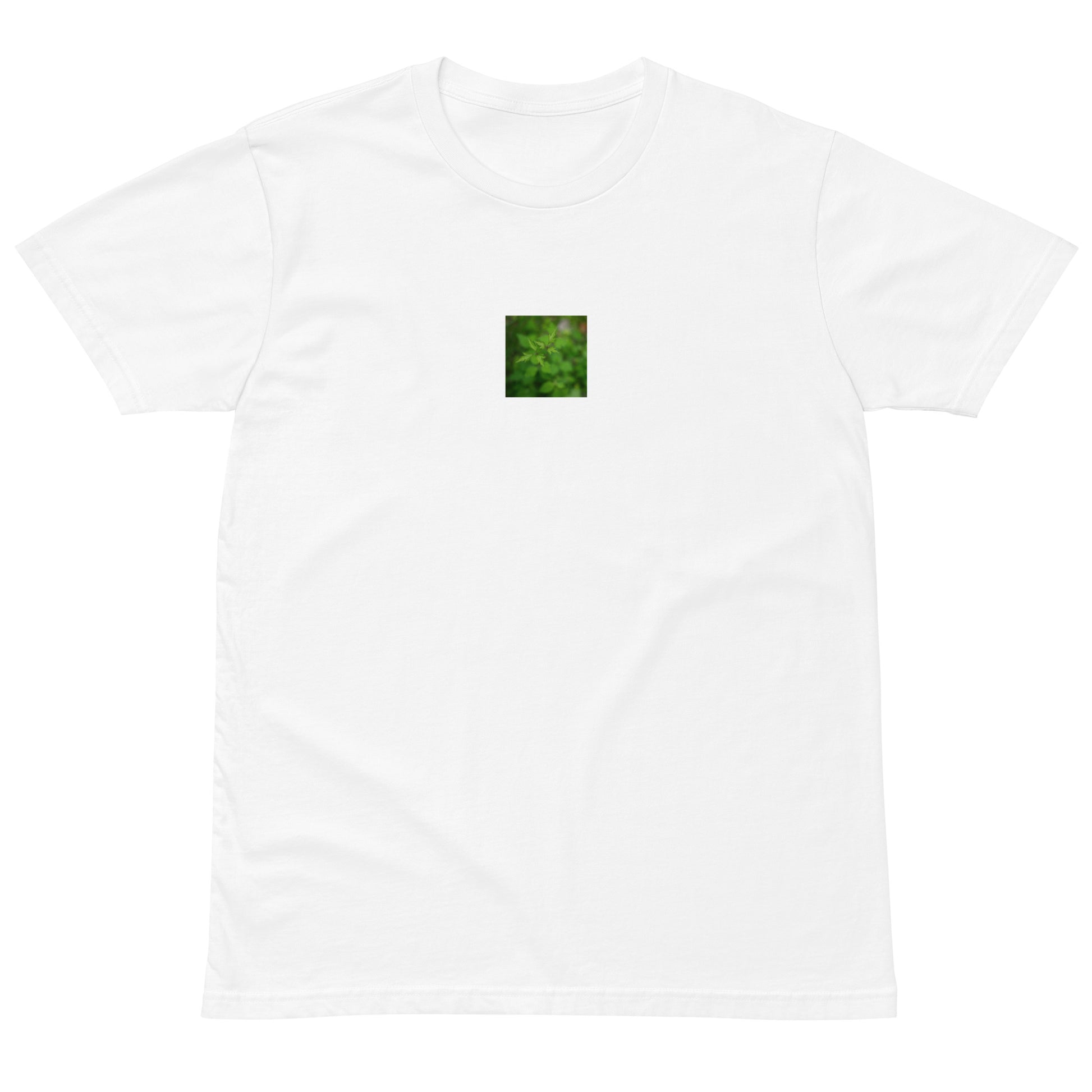 Botanical Plant Art – Unisex Premium T-Shirt, White, Front View
