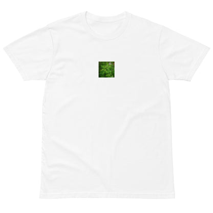 Botanical Plant Art – Unisex Premium T-Shirt, White, Front View
