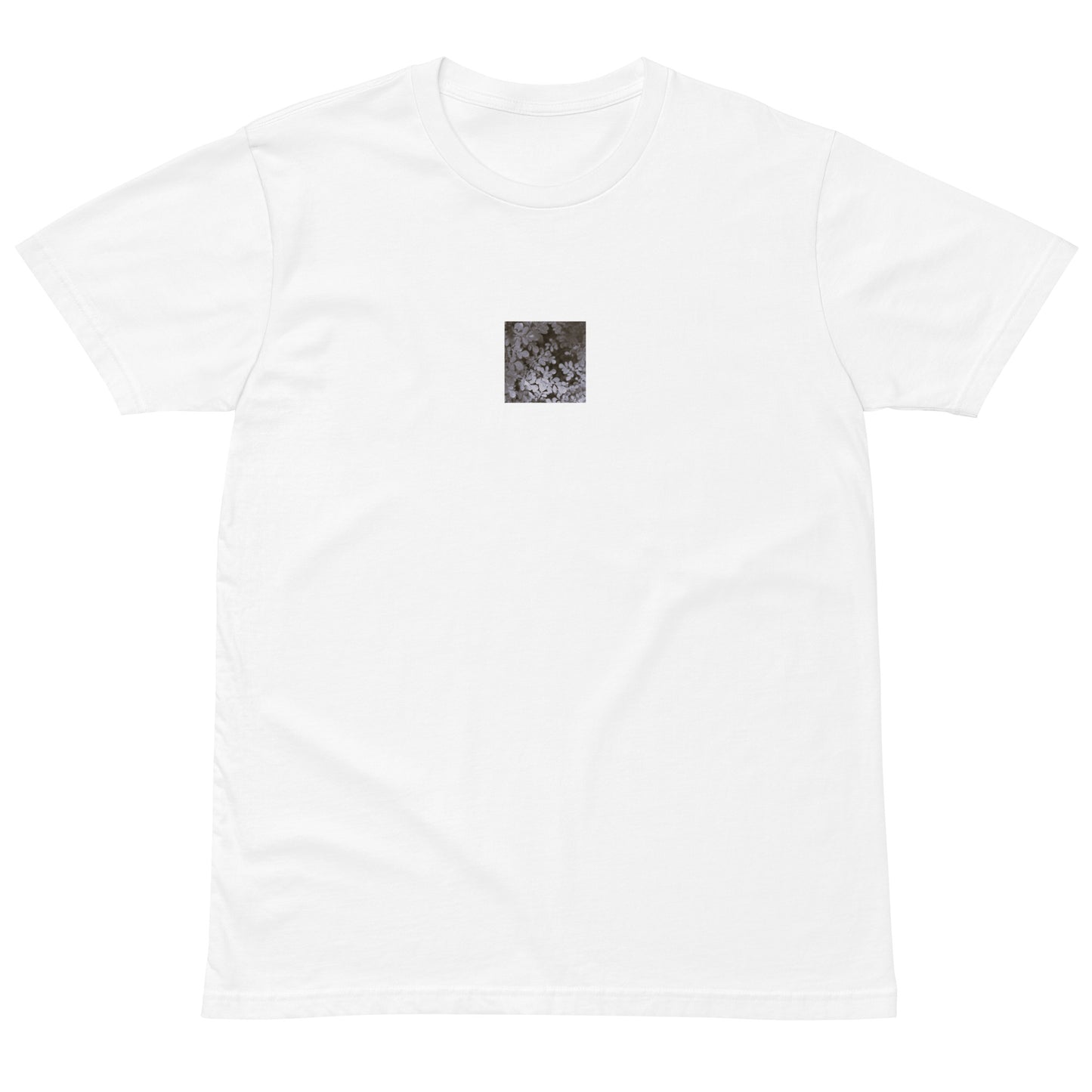 Matsukazesou Botanical B&W Art – Unisex Premium T-Shirt, White, Front View