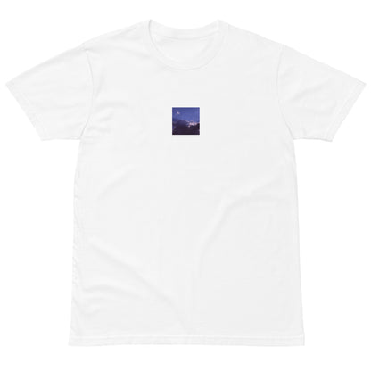 Clouds, Light, Sky - Premium T-Shirt, White, Front View