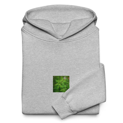 Botanical Plant Art – Unisex Oversized Hoodie, Athletic Heather, Front View

