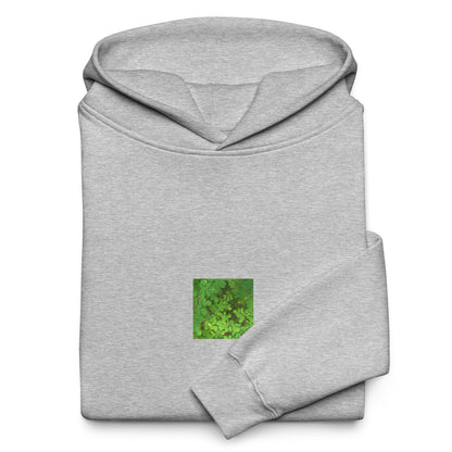 Matsukazesou Botanical Art – Unisex Oversized Hoodie, Athletic Heather, Front View