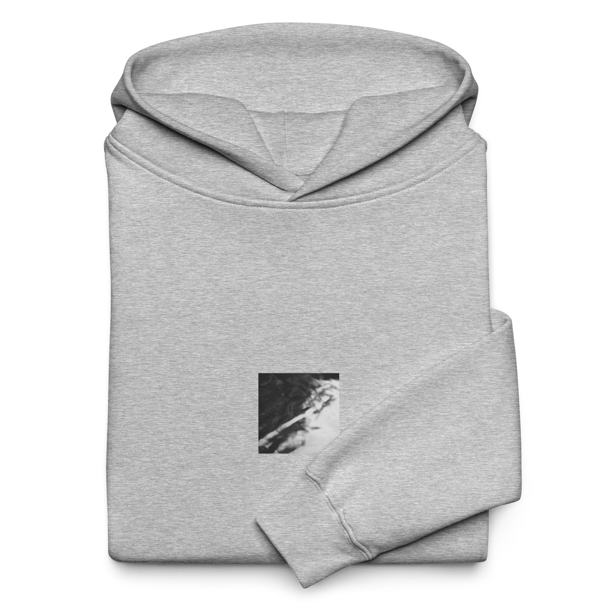 River Surface Botanical B&W Art – Unisex Oversized Hoodie, Chestnut, Front View