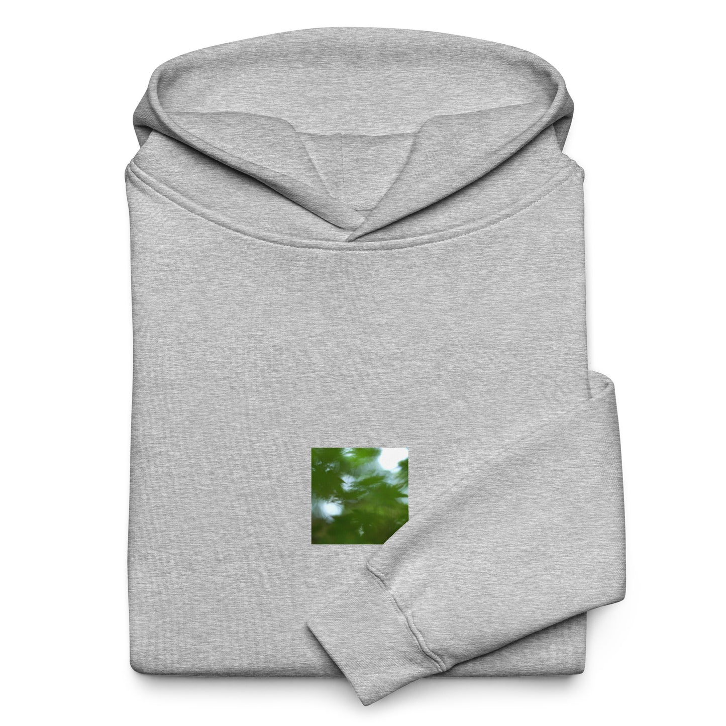 Maple Abstraction Botanical Art – Unisex Oversized Hoodie, Athletic Heather, Front View