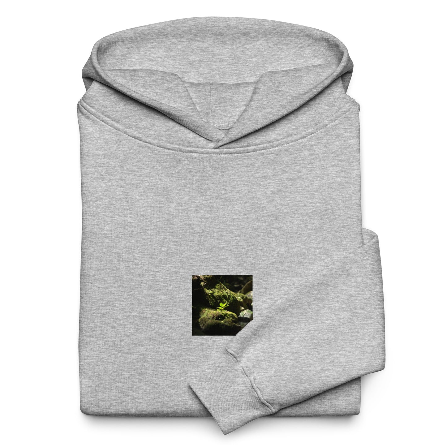 Plant on a Rock Art – Unisex Oversized Hoodie, Athletic Heather, Front View