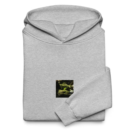 Plant on a Rock Art – Unisex Oversized Hoodie, Athletic Heather, Front View
