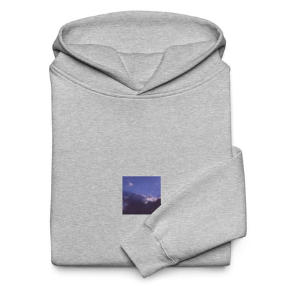 Clouds, Light, Sky - Oversized Hoodie, Athletic Heather, Front View