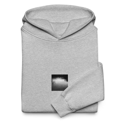 Ripples (B&W) - Oversized Hoodie Athletic Heather