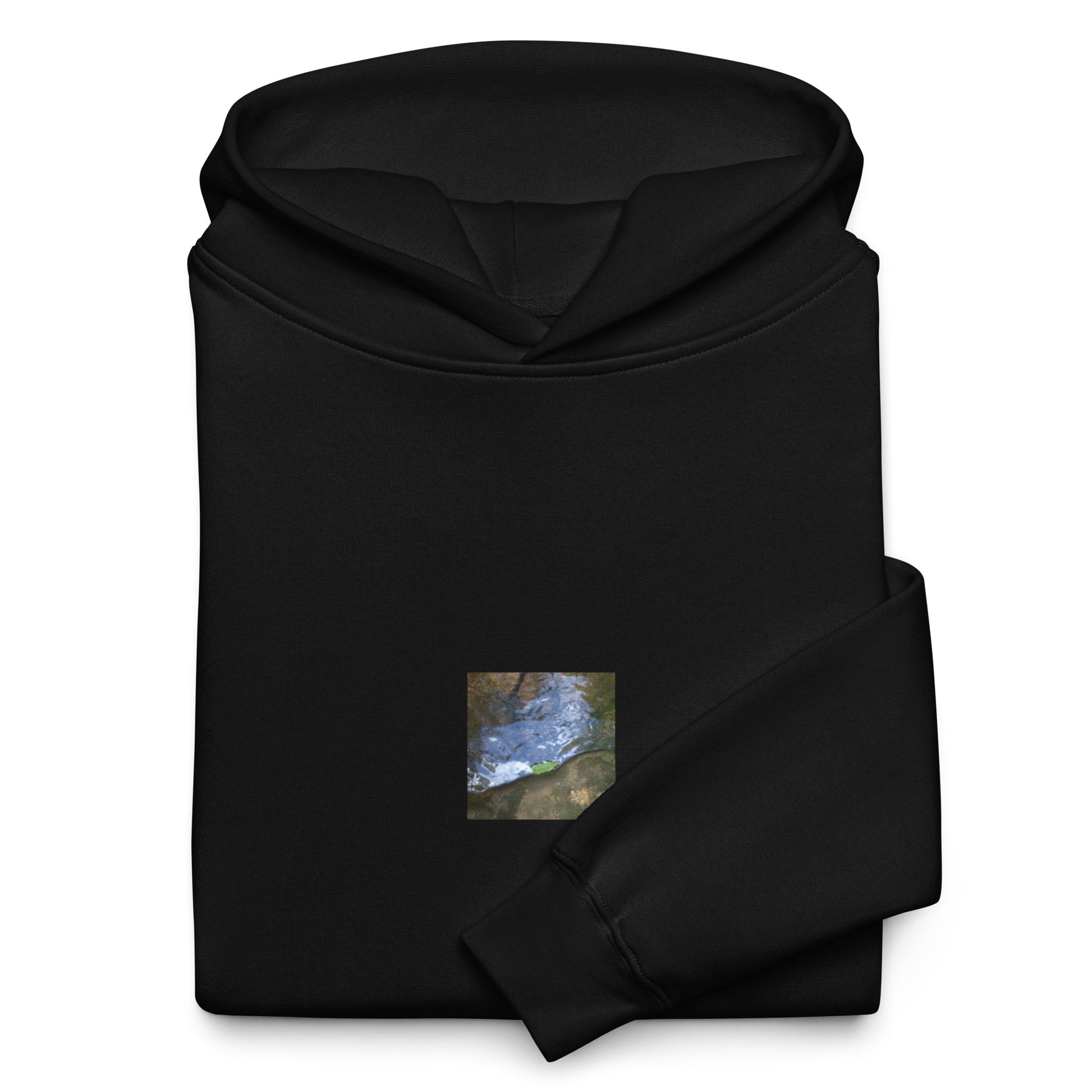 Drifted Leaf - Oversized Hoodie Black