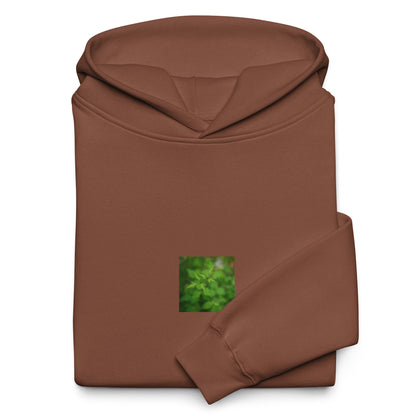 Botanical Plant Art – Unisex Oversized Hoodie, Chestnut, Front View
