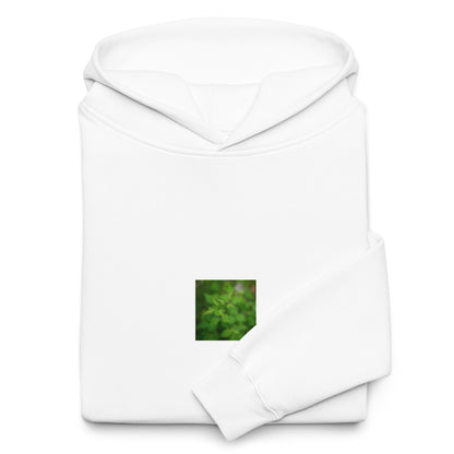 Botanical Plant Art – Unisex Oversized Hoodie, White, Front View

