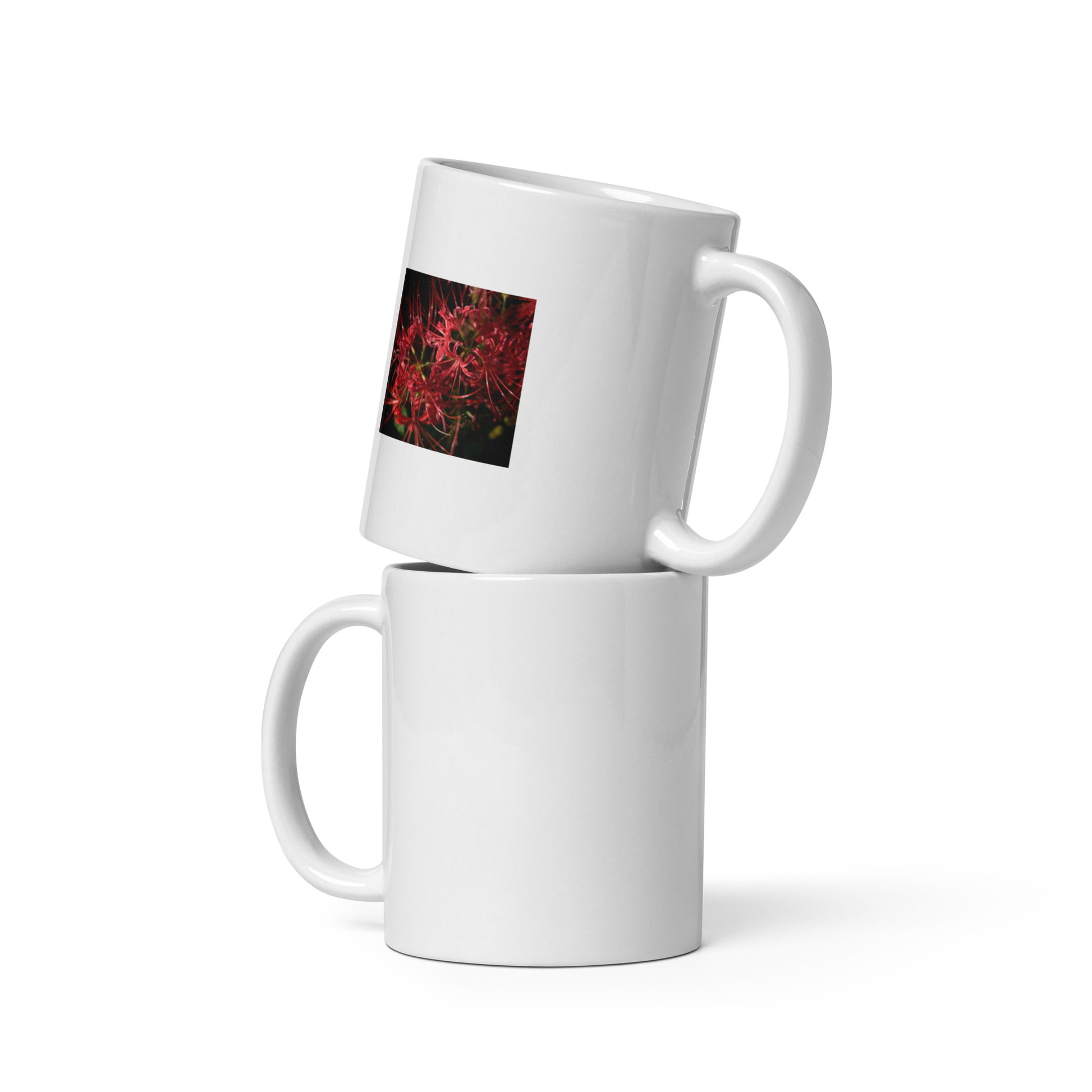 Red Spider Lily mug, front view